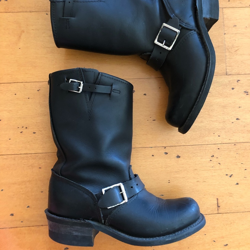 Frye Engineer Boots Black 7.5